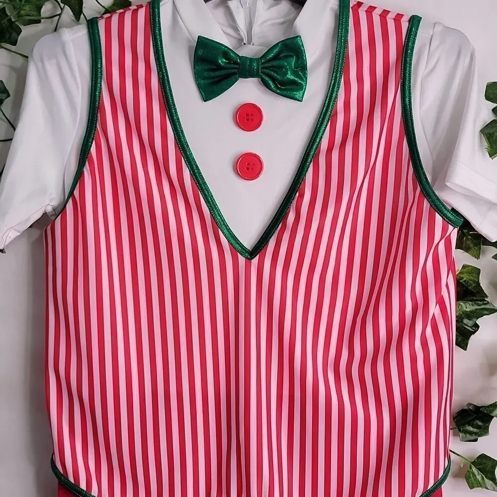 Revolution.  Red and White Costume. Jumpsuit. Size 10-12 Years. Like New